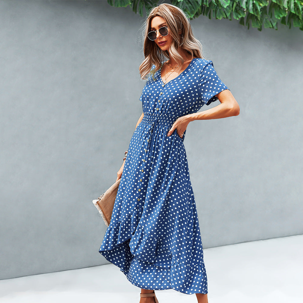 Fashion Resort Polka Dot Dress