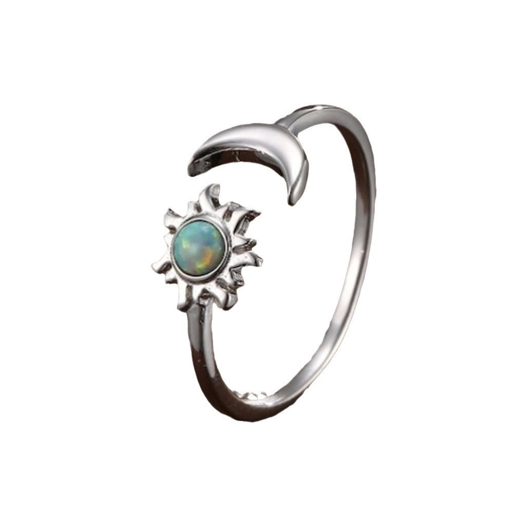 Fashionable And Creative Sun Cats Eye Ring
